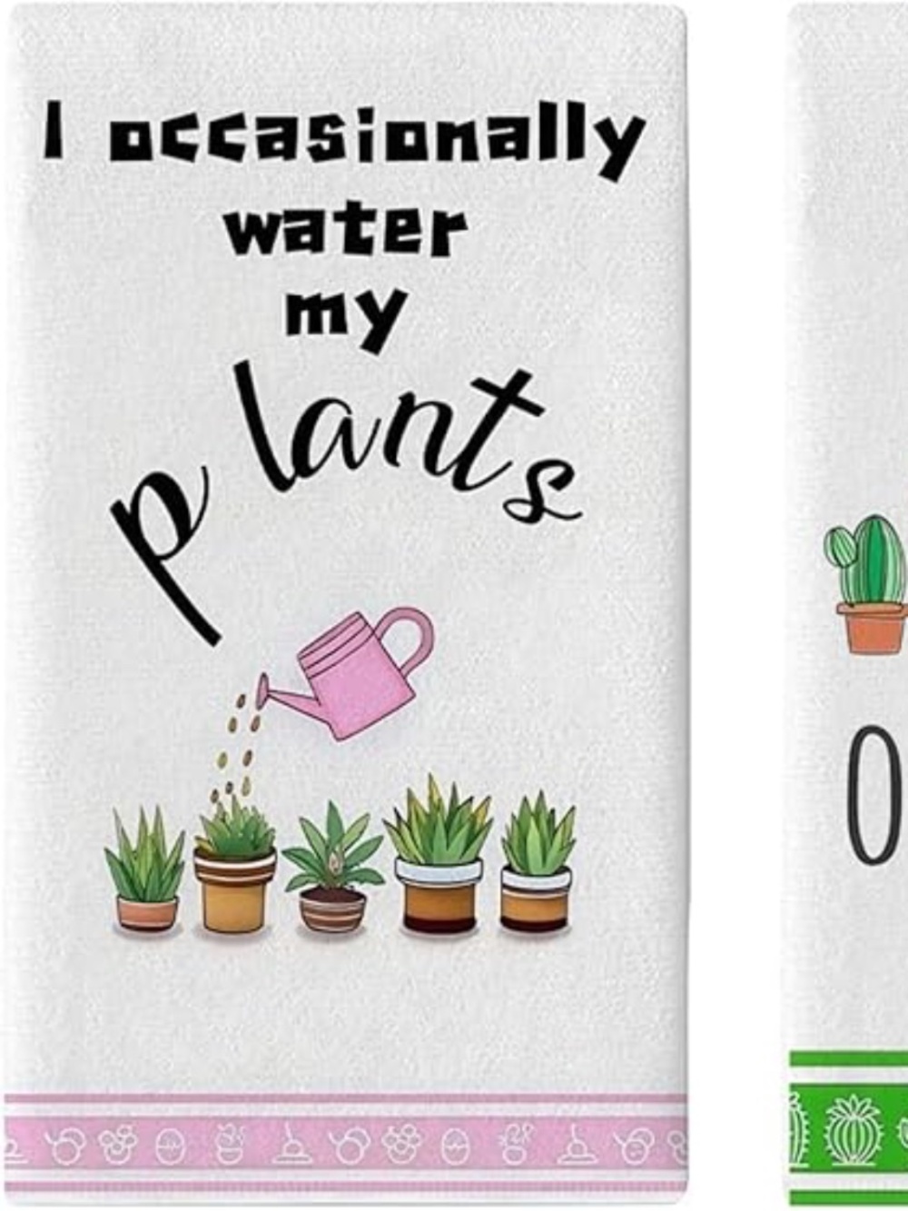 Funny Plant Lover Dishtowel Set New